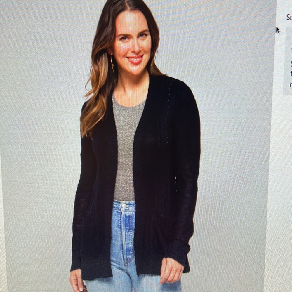 Love Ellie Adele Two Pocket Pointelle Cardigan